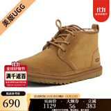 UGG美版秋冬男经典靴纽姆系列绑带休闲温暖迷你靴3236 栗子棕色 40