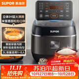 苏泊尔（SUPOR）小电饭煲2-3人3升IH加热球釜内胆柴火饭杂粮饭家用电煮锅不粘锅智能预约小型迷你电饭锅SF30HC0952