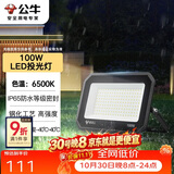 公牛（BULL）LED投光灯户外庭院工厂园林灯露营灯 IP65防水等级100W-6500K白光