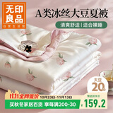无印良品A类可水洗冰丝夏被 20%大豆夏凉被夏季空调被芯薄被子 200*230cm