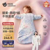 贝肽斯婴儿睡袋暖姜3.0儿童一体睡袋婴幼儿防踢被睡衣秋冬加厚 原野L