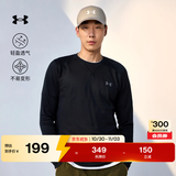 安德玛（Under Armour）UA秋冬男子圆领针织运动休闲长袖T恤1302355 黑色001 L