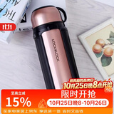乐扣乐扣（LOCK&LOCK）保温壶304不锈钢大容量便携式家用保温保冷水壶户外露营旅行壶1.5L金色