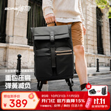 博牌双肩包电脑包16英寸男士休闲弹簧大容量背包户外旅行包男士礼物