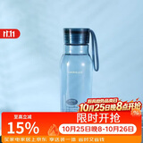 乐扣乐扣（LOCK&LOCK）夏季运动水杯简约塑料杯户外便携水壶男女学生杯子蓝色350ML