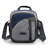 QUEENJOY男女休闲户外运动背包竖款斜挎包女包旅游小包男包单肩背包 深蓝