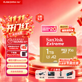 Sandisk闪迪1TB TF(MicroSD)内存卡4K极速金卡A2 V30 U3兼容大疆Pocket3/4P/Action 6运动相机/无人机存储卡