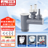 潜水艇（Submarine）XSW-10下水管多通接头洗碗机净水器小厨宝前置净水多功能转接口 