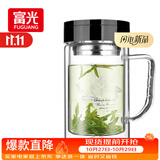 富光双层玻璃杯高硼硅男女士办公大容量茶水分离耐热泡茶水杯子带把手
