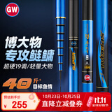 光威（GW）9米鱼竿手竿强手轻量大物竿鲢鳙竿19调6H超轻超硬钓鱼竿台钓竿