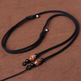 唐怀瑟天珠挂绳横穿配饰锁骨链绳半成品编织绳子高端项链绳专用锁骨绳男