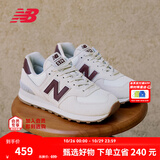 NEW BALANCENB官方秋冬女款耐磨复古厚底轻便百搭休闲运动慢跑鞋WL574RCF 米白色 WL574RCF 36 (脚长22.5cm)尺码详询客服