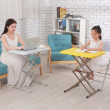 萌博士（MENGBOSHI） 电脑桌折叠桌书桌学习写字桌升降桌可移动多用途床上简易小桌子 柠檬黄三档