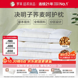 罗莱家纺 枕头颈椎枕 100%棉决明子荞麦花草枕头护颈椎助睡眠 46*72cm