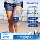保而防（BAUERFEIND）护膝保暖徒步登山篮球跑步羽毛球护膝盖半月板韧带损伤防护关节 新款银钛灰防滑款 3