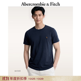 Abercrombie & Fitch经典小麋鹿图案美式柔软纯棉短袖T恤上衣26年爆款男装124-6014 海军蓝 S (175/92A)