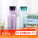 乐扣乐扣（LOCK&LOCK）ECO户外运动水杯户外便携塑料水壶男女杯子两件套（550ml*2） 