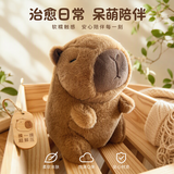 卡皮巴拉毛绒玩具公仔儿童生日礼物女孩情人节礼物水豚毛绒玩偶 卡皮巴拉公仔 1个装（新人专享）