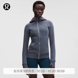 lululemon丨Scuba™ 女士拉链连帽衫*拉绒 LW3JGYS 尘雾钻石灰/镜面银 XL /12