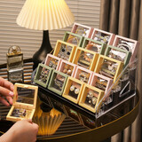 KAMAN防氧化pe膜首饰盒耳环收纳展示架子便携耳钉项链薄膜悬浮盒 【混色/大号 】10个装