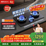 帅康（Sacon）【炊烟灶Pro】燃气灶煤气灶双灶天然气灶具嵌入式5.6kW烟灶联动定时灶免改孔 JZT-3B815
