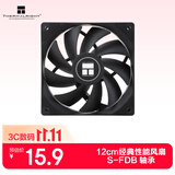 利民（thermalright）TL-C12C 黑色12cm入门级风压扇 经典磁稳S-FDB轴承 50CM 4PIN串接PWM接头 1550转速