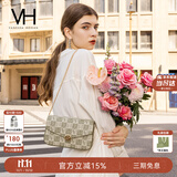 VANESSA HOGAN VH女包山茶花信封包轻奢老花链条小包单肩斜挎包生日礼物送女友