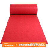 迪茵（DIYIN）红地毯婚庆结婚开业展会舞台迎宾楼梯红毯一次性 1.0米宽10米长