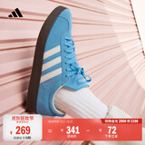 adidas双11主推 T头鞋 VL COURT CLASSIC板鞋德训鞋男女阿迪达斯 蓝色/亮白/树脂黄 (推荐女生选小半码)   38