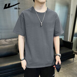 回力短袖t恤男纯棉圆领印花打底衫男夏季时尚休闲百搭上衣透气男装