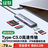 绿联Type-C3.0CF读卡器扩展坞 支持CF/MS/SD/TF四卡同读 适用苹果17/16/iPad平板/手机/笔记本电脑