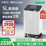 氧精灵5L升医用制氧机家用吸氧机老人专用家庭氧气机带雾化