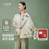 上海故事真丝丝巾礼盒100%桑蚕丝14姆米素绉缎送妈妈生日礼物围巾双11