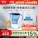 碧然德（BRITA）过滤净水器 家用滤水壶 净水壶 海洋系列 去水垢专家版滤芯11枚 环保加固包装