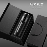 ONEDAY男士玻璃泡茶杯2025新款一键开盖高级男生防摔爆茶水分离杯便携 【送礼推荐】商务灰礼盒420ml