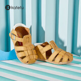 卡特兔儿童凉鞋女童夏季学步鞋公主鞋1-6岁男童包头软底机能童鞋子XZ36