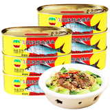 金樱花 金装豆豉鲮鱼罐头凤尾鱼脆肉鲩鱼罐头下饭开罐即食 鲮鱼6罐共1362g