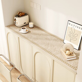 美若晨曦 鞋柜垫台面保护垫垫子餐边柜桌面垫玄关防滑电视柜防水防油桌垫 茵如花曳羊皮纹餐边柜垫 30*80cm【尺寸支持定制】