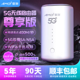 夏新5g随身wifi6移动无线插卡路由器cpe全网通千兆双频便携式车载上网卡高速流量 5G旗舰臻享版【双频wifi6网速狂飙】