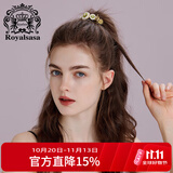 Royal sasa皇家莎莎发抓夹发饰山茶花发夹女后脑勺高马尾夹丸子头爪夹头饰