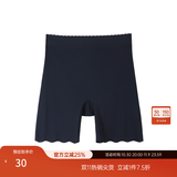 纤莉秀大码女装防走光不卷边安全裤丝滑轻薄无痕裸感打底裤秋新款1730 黑色 XL