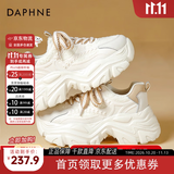 达芙妮厚底百搭老爹鞋女不累脚2026新款小个子增高超轻软底休闲运动鞋女