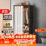 安尔雅简易衣柜卧室单人收纳衣橱出租房储物柜加粗骨架耐用置物柜 70CM