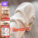 婧麒（JOYNCLEON）孕妇裤冬季外穿阔腿裤女欧棉加绒托腹休闲长裤米色XXL Jyk171683