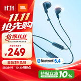 JBL TUNE 235BT 半入耳式蓝牙耳机 颈挂式耳机 防水设计免提通话 超长续航快充 苹果耳机 送朋友 蓝色