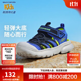 Skechers斯凯奇儿童包头凉鞋男童鞋夏季轻质防滑男大童大头沙滩鞋406511L 黑色/蓝色/柠檬色/BBLM 33.5 (偏大,建议选小一码)