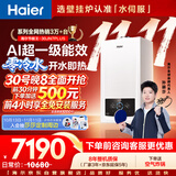 海尔【莎莎同款】【全免安装】零冷水壁挂炉30JN7PLUS 超一级能效冷凝燃气采暖炉天然气热水器国家补贴