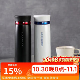乐扣乐扣（LOCK&LOCK）菲特旋盖轻量保温杯商务情侣水杯子白蓝+黑红450ml*2