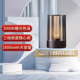 明可达烛光氛围灯复古床头灯智能桌面卧室充电情调台灯酒吧小夜灯 灰色