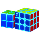 圣手夜光魔方3阶夜光蓝三阶魔方发光手感顺滑儿童学生玩具配教程紫光 夜光蓝2+3阶